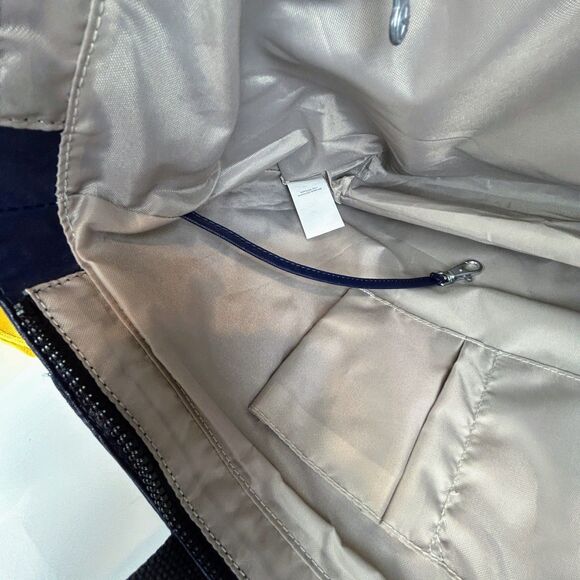 Kipling Luna Nylon Double Handle Tote Bag Lacquer Indigo Blue w/ Davina Monkey - Picture 12 of 16